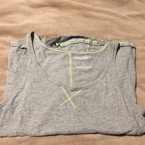 Old Navy Gray and Green Tank